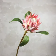 Пасторальный стиль 1 шт. искусственный цветок красивый король протеа ручной работы Искусственные цветы дисплей для дома декоративные шелковые цветы