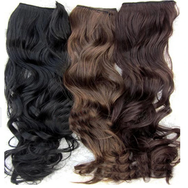 

One Piece Long Curl/Curly/Wavy Hair Extension Clip-on 146 Styling Accessory Levert Dropship D704