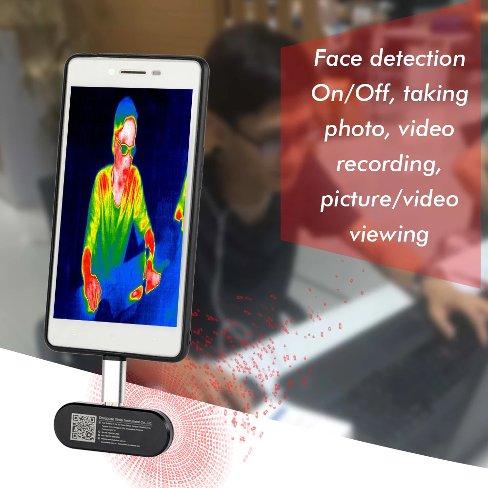 

Multifunctional Mobile Phone External Infrared Thermal Imager for Android Phones With OTG Function With Adapter Dropshipping