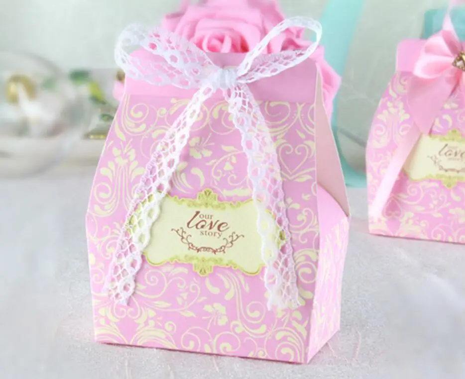 Romantic LOVE STORY wedding party favor candy box with personalize parts bomboniere gifts souvenir package 50PCS/lot | Дом и сад