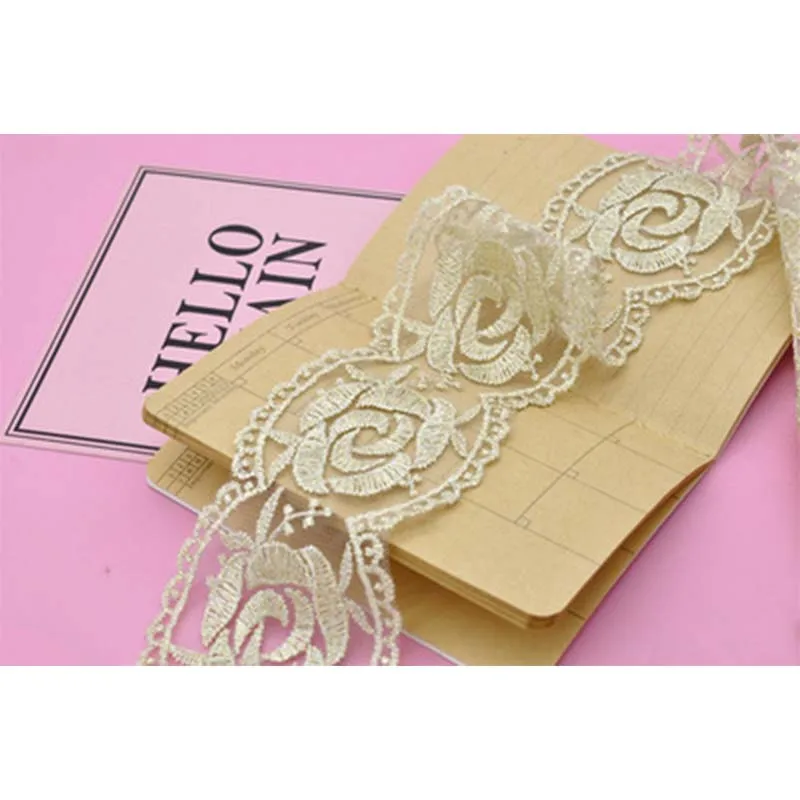 1yard Beautiful Lace Trim Ribbon DIY Apparel Sewing Wedding Clothing Gift Wrapping Accessories | Дом и сад