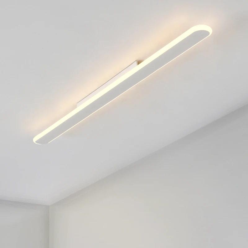 Superficie Ultra-Delgado montado luces de techo Led lamparas de techo acrílico/Oficina pasillo rectangular moderna lámparas de techo