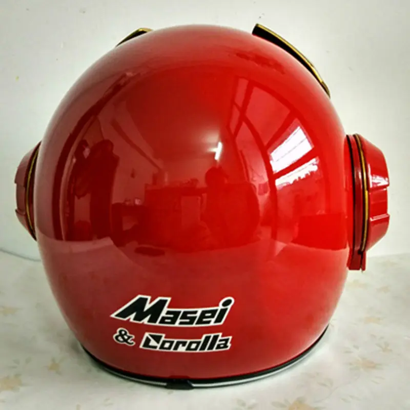 MASEI IRONMAN шлем Железный человек мотоциклетный шлем половина шлем открытый шлем-каска для мотокросса красный 610 M L XL