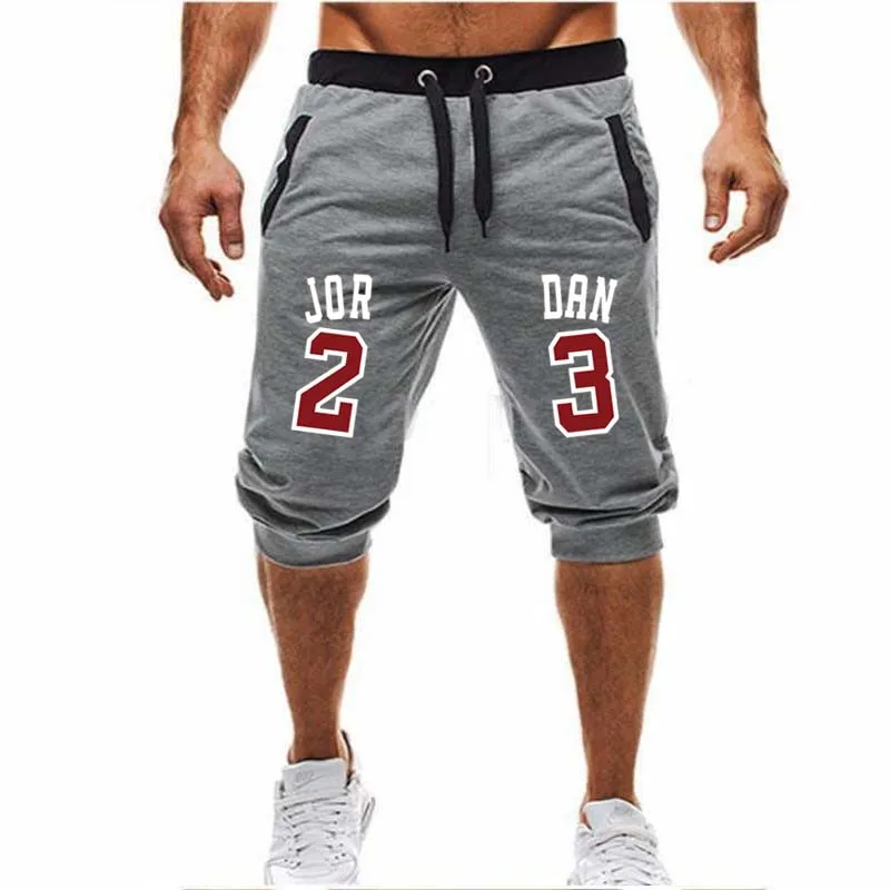 Брендовые мужские карманные спортивные мужские шорты Молодежные спортивные штаны-шаровары мужские Черные Серые шорты мужские повседневные шорты для фитнеса