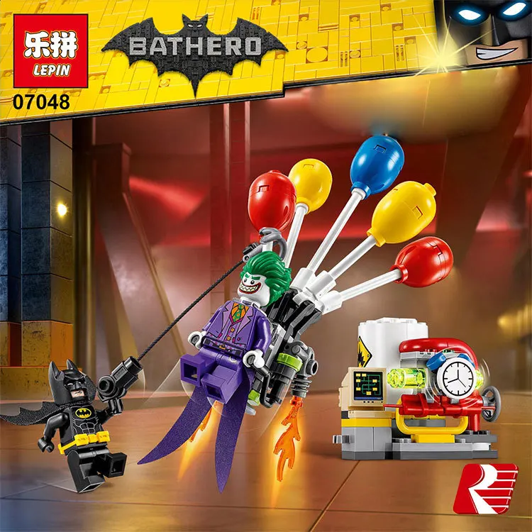 

07048 New 124Pcs Genuine Batman Movie Series The Joker Balloon Escape Set 70900 Building Blocks Bricks Educational Toys