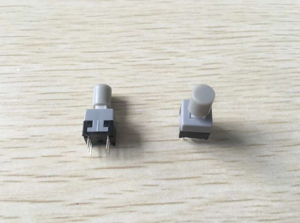 

10 Pcs 8.5 x 8.5mm Momentary Tact Tactile Push Button Switch 6 Pin DIP w Cap