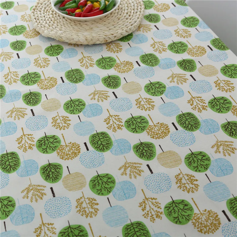 Modern Style Table Cloth For Home Plant Printed Decoration Used Dinner Nappe Spandex Table Covers Mexican Party Decorations