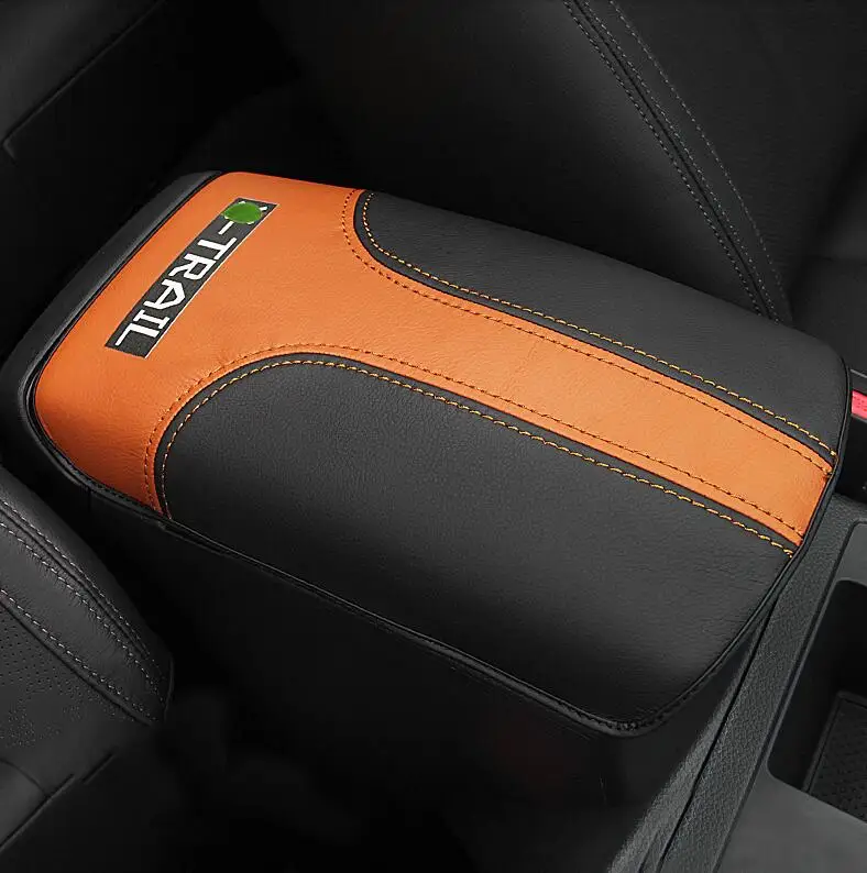 

Car CentraCentral armrest box Artificial Leather cover accessories For Nissan X-Trail X Trail 2014 - 2019 Interior accessories