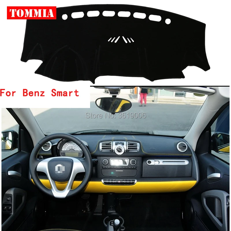 TOMMIA Interior Dashboard Cover Light Avoid Pad Photophobism Mat Sticker For Benz smart TOMMIA Interior Dashboard Cover Light Avoid Pad Photophobism Mat Sticker For Benz smart