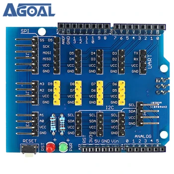 

Sensor Expansion Board IO Port Interface For Uno R3 Free Shipping