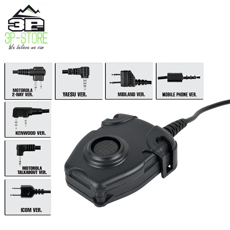 Fone de Ouvido Adaptador para Motorola Wadsn Bowman Elite Pelto Militar Ptt Kenwod Icom Midland Rádio Telefone Wz112 ii 6 icom midland rádio telefone wz112