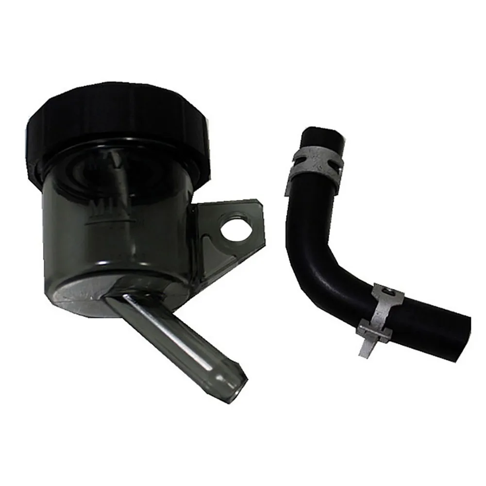 

Motorcycle Front Rear Brake Transparent Black Leakproof Cylinder Fluid Reservoir Oil Cup Easy Install Tank ABS Accessories
