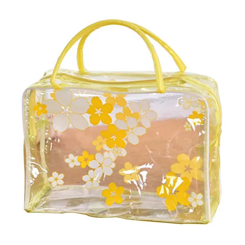 HMUNII اللون البلاستيك شفافة أكياس منظم حقائب التجميل ماكياج عارضة السفر للماء غسل الزينة الاستحمام تخزين أكياس