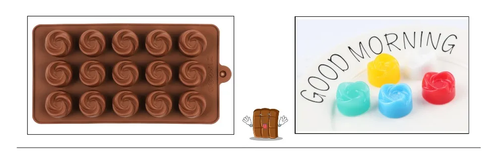 Ailehope силиконовые формы для шоколада инструменты для украшения торта 15 форма цветка DIY силиконовая формочка для леденцов формы для выпечки тортов 3D льда