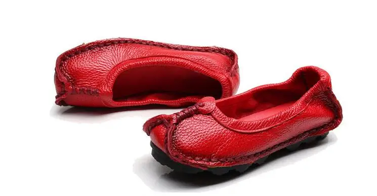 Новинка; женская обувь ручной работы; мягкая безопасная обувь из натуральной кожи; женская обувь на плоской подошве; обувь для вождения Осенняя женская обувь на плоской подошве с острым носком; k386