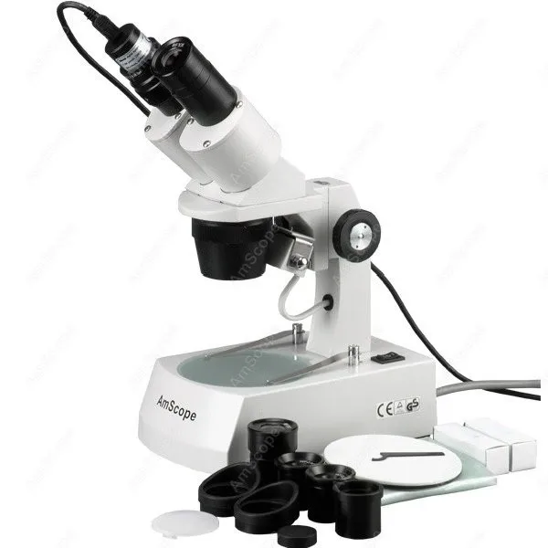 

Stereo Microscope--AmScope Supplies 20X-40X-80X Stereo Microscope with USB Camera