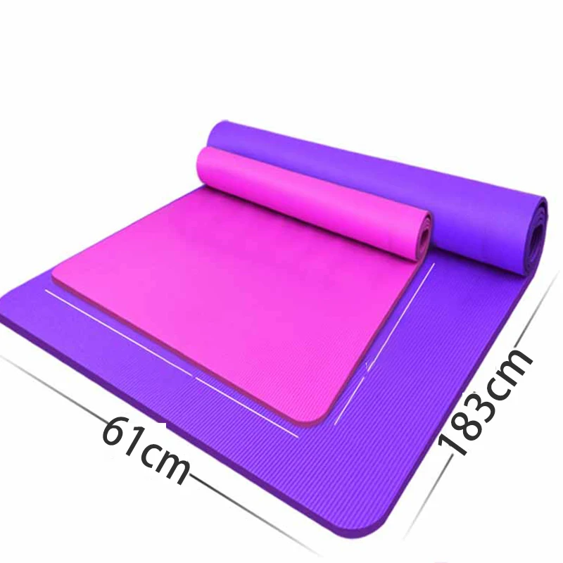 

1830 * 610 * 15 mm Non-slip Yoga Mats Environmental Fitness Exercise Natural Rubber Position Line Yoga Blanket Beginner Pads