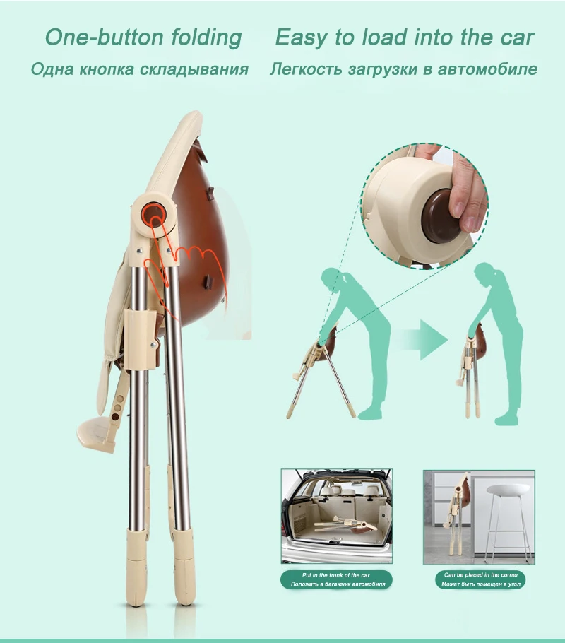 Русский Бесплатная доставка стул для младенцев Мультифункциональный Стул Для Кормления складной детский обеденный стул портативный