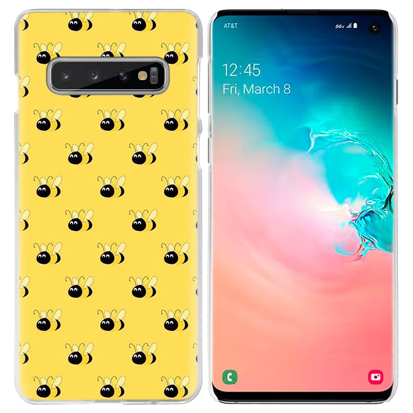 Пчелы Золотой Мёд чехол для samsung Galaxy S10 5G S10e S9 S8 M30 M20 M10 J4 J6 плюс J8 Note 8 9 животных жесткий чехол из ПК для телефона