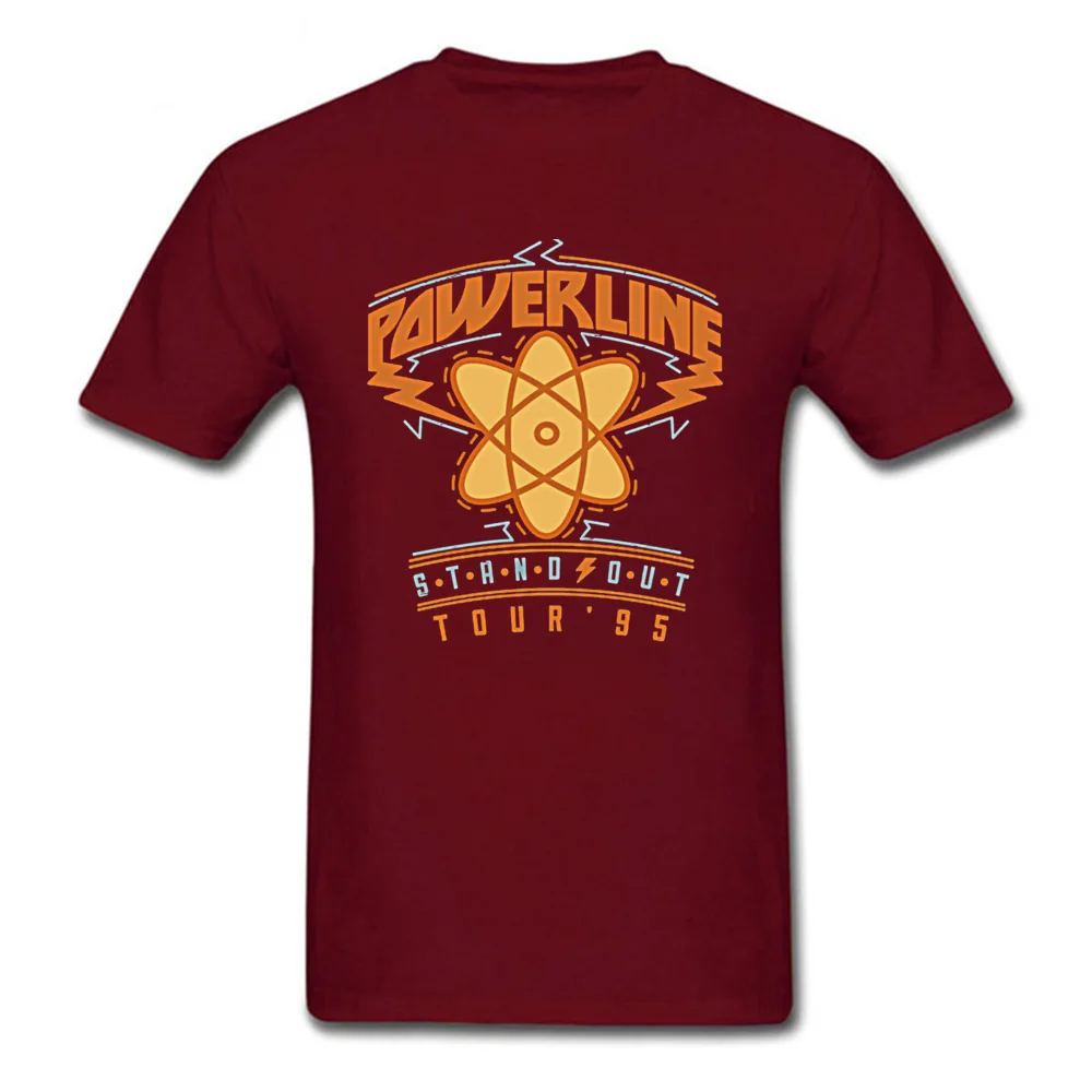 powerline 16340 Slim Fit Casual Tees O-Neck Lovers Day Cotton Short Sleeve T Shirt for Adult Funny T Shirts Drop Shipping powerline 16340 maroon