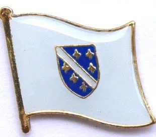 

Bosnia-2 single flag pin badge