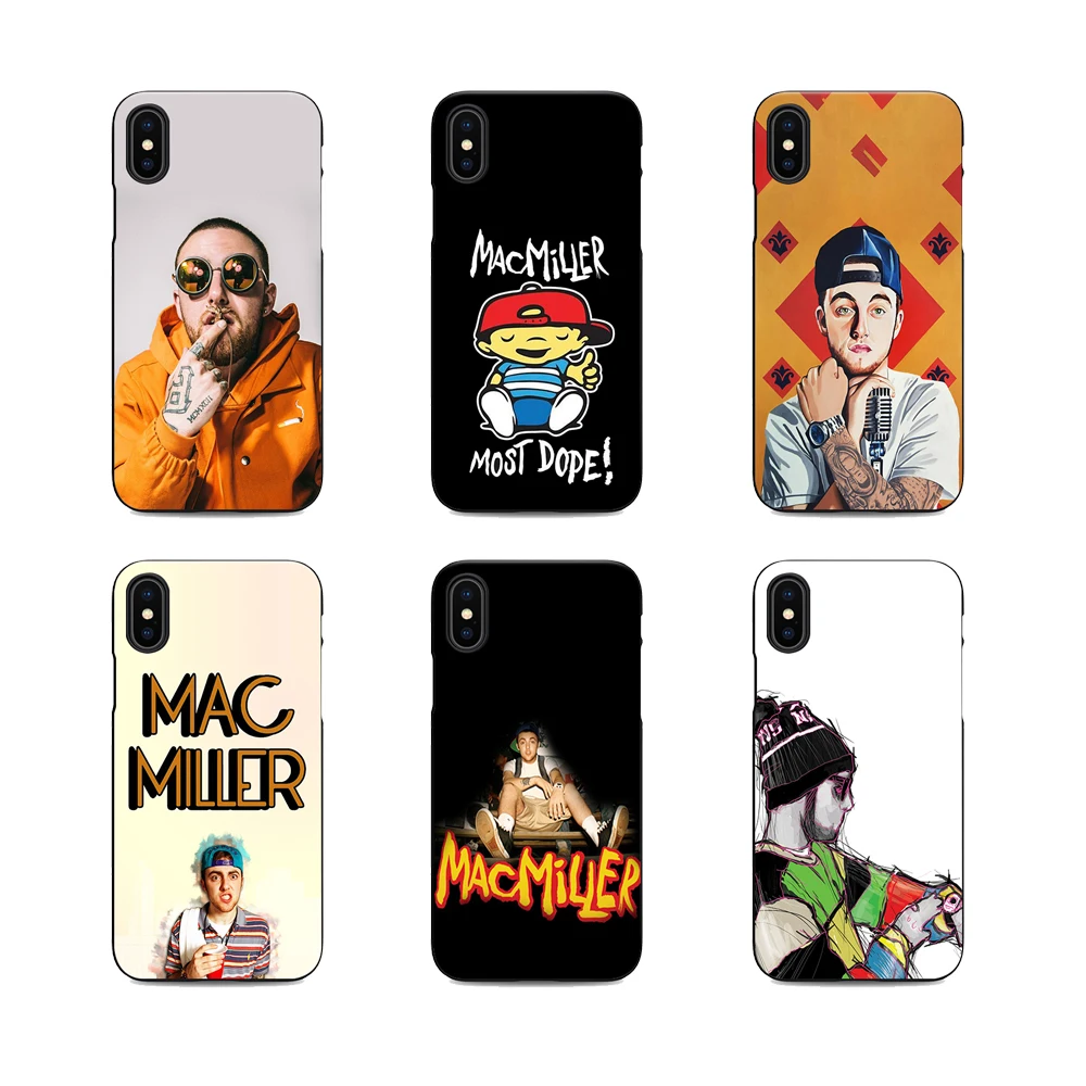 mac miller soft Silicone black cover phone case for iPhone