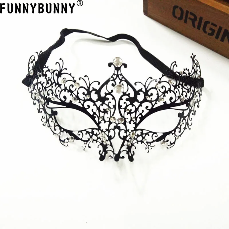 

FUNNYBUNNY Metal Laser Cut Masquerade Venetian Party Mask Masquerade Mask Mardi Gras Mask Metal Party Adults Upper Half Face