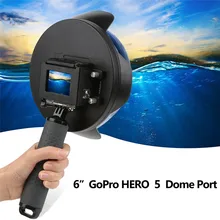 2017 Top Sale 6 inch Gopro Dome Port Diving Dome For GoPro HERO 5 Sport Camera Waterproof Case Gopro Hero 5 Accessories NEW