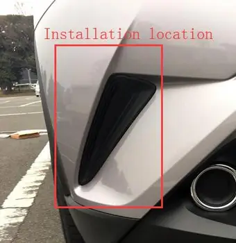 

ABS Chrome For Toyota C-HR 2016 2017 2018 Car front fog lamp Light cover trim sticker auto accessories car styling