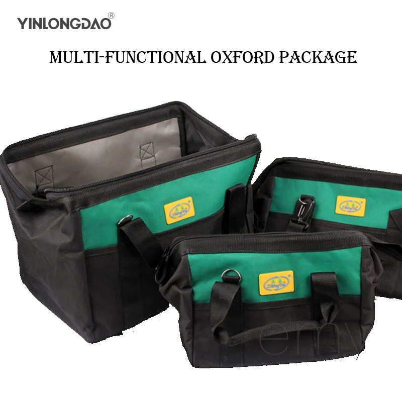 

Portable Tool Storage Bag Thick Canvas Multi-function Large Capacityelectrician Special Maintenance Shoulder Kit Free Shipping