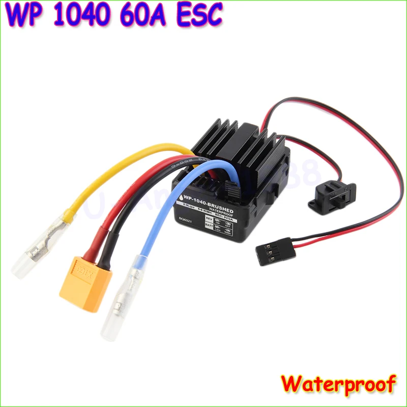 

1pcs WP 1040 60A Brushed ESC Controller Waterproof For RC Car Motor