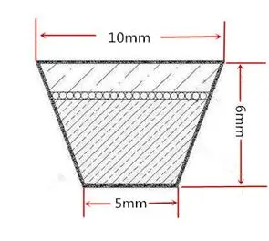 LUPULLEY V-Belt O тип Закрытая петля резиновая черная стиральная машина пояс O600/610/620/630/640/650/660/670/680/690/конвейерная лента