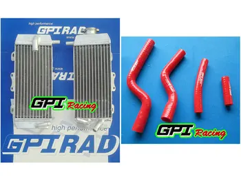 

aluminum racing Radiator +RED HOSE FOR YAMAHA YZF250 YZ250F YZ 250F 07-09 08 2007 2008 2009 NEW