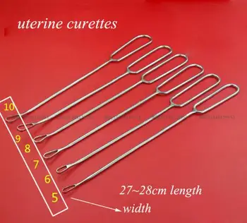 

Stainless steel medical uterine curettage spoon uterine curettes tool Obstetrics and Gynecology Department artificial abortion