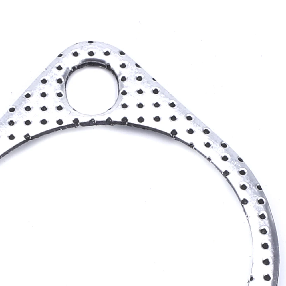 5pcs/Lot Aluminum 2.75 inch 71mm Car Engine Exhaust Gasket Downpipe Flange Universal Exhaust Pipe Gasket with two holes YC101292
