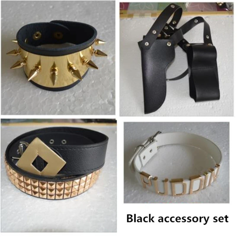 Halloween Cosplay Suicide Squad Harry Quin Role-Playing Costume Harry Quinn Jacket T-Shirt Shorts Multi-Piece Full Set Of Access