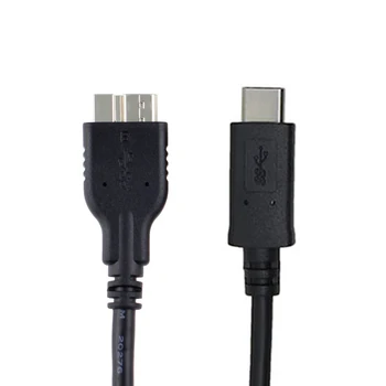 

Jimier CY Black Color USB-C USB 3.1 Type C Male Connector to Micro USB 10pin Male Data Cable for Mac book & Laptop