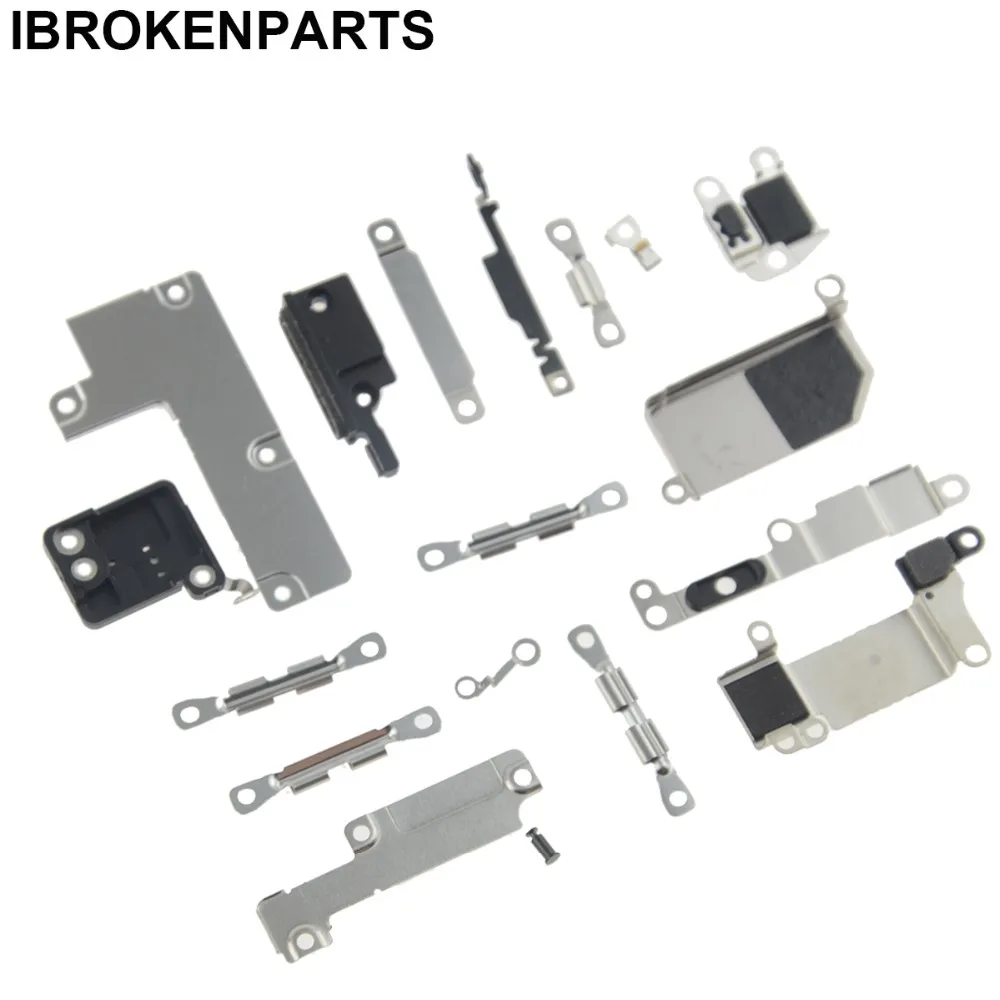 

1Set Inner Accessories Inside Small Metal Parts For iPhone iPhone 7 6S 6 Plus 5S Full Internal Bracket Shield Plate Set Kit