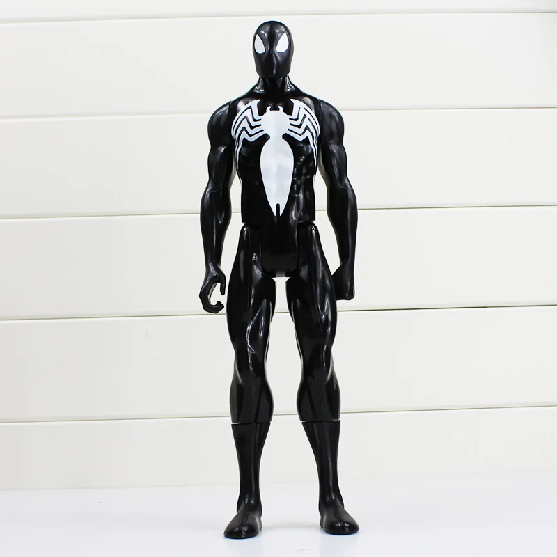 12"30cm Super Hero The New Black Suit Spiderman Action Figure MC Movie The Amazing Spider Man