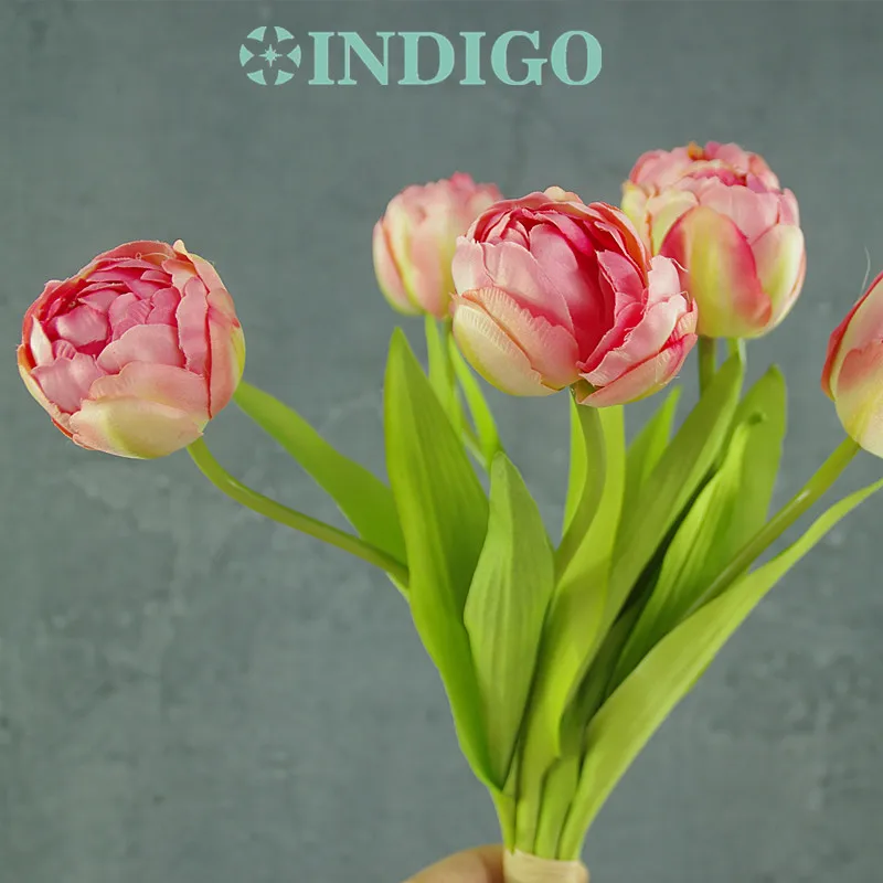 Buy INDIGO Holland Silk Pink Tulip 6 PCS Bundle