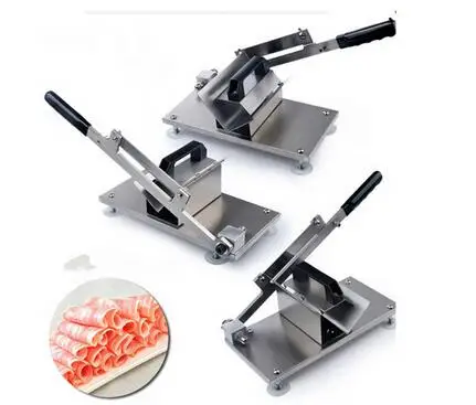 

All stainless steel Meat Slicing Machine Manual Meat Slicer Cutter Use for Home, Restaurant, Hotel