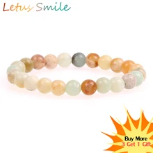 

Colorful Amazon Stone Beads Beaded Bracelet Nature Semi-precious Stones Strand Bracelets for Women Fashion Jewelry Gifts Braslet