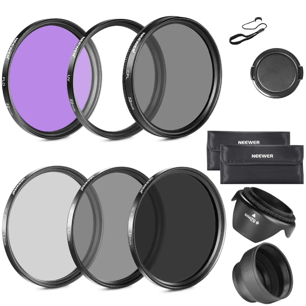 

Neewer 52MM Lens Filter Accessory Kit for NIKON D7100/D7000/D5300/D5200/D5100/D5000/D3300/D3200/D3100/D3000/D90/D80 DSLR Cameras