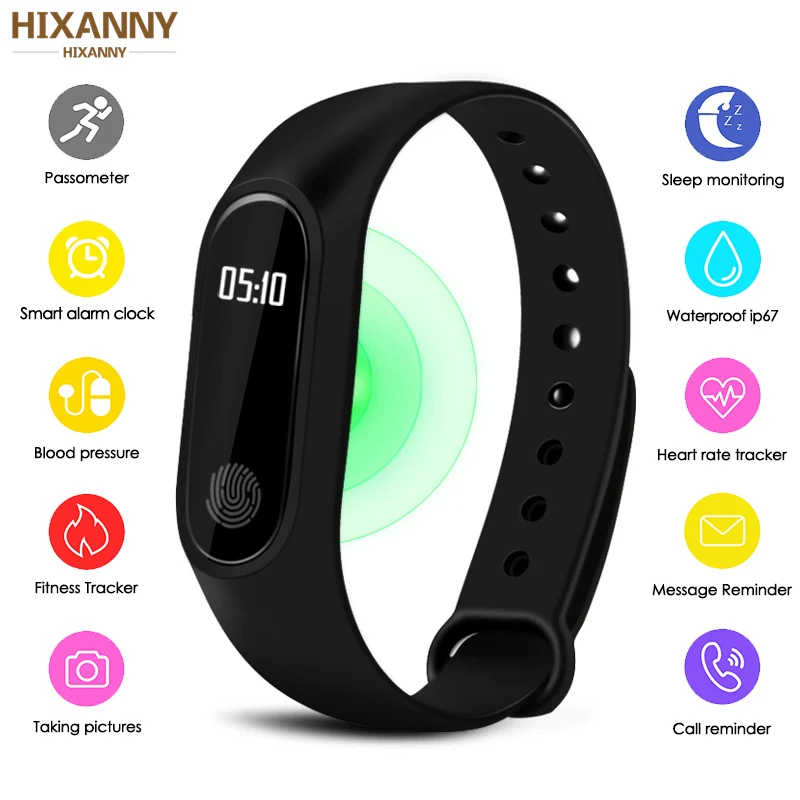 

Fitness Tracker Sport Bracelet Smartwatch Men Women Smart Watch For Android for iOS Electronics Smart Clock Band Smartband watch