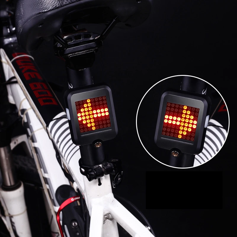 64 Led Fiets Achterlicht Veiligheid Intelligente Automatische Inductie Steering Rem Usb Opladen Mtb Fietsverlichting LT0091|mtb bike lights|bike light64 led bicycle - AliExpress