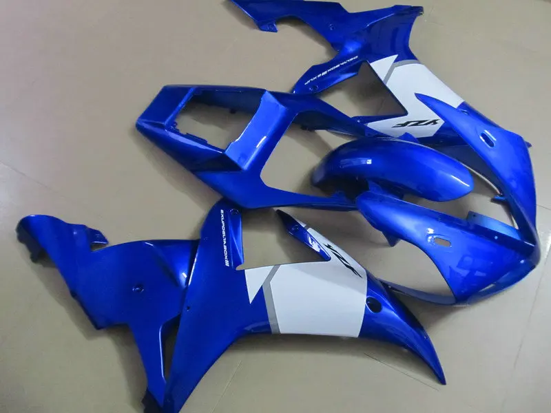 

Motorcycle Fairing Kit for YAMAHA YZFR1 02 03 YZF R1 2002 2003 YZFR1000 yzfr1 02 03 ABS blue white Fairings set+7gifts YD34