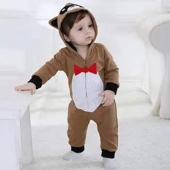 

Animal Baby Outerwear Hood Character Cotton Outwear Spring Baby Rompers Flannel Suit for 0-24 Month Toddler Baby Clothes RL3-55