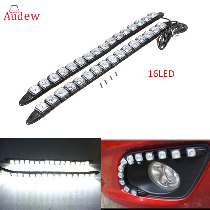 

18/22/24/33/34/38CM Car LED Strip DRL Daytime Running Light Driving Turn Singal Fog Lamp DC 12V Super White