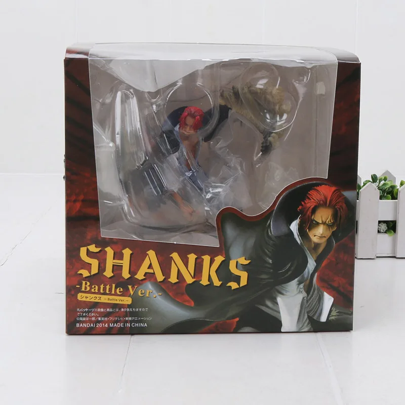 17-20 см аниме one piece Roronoa Зоро, Луффи Ace Boa Sanji shanks сабо из ПВХ фигурка игрушки one piece batch ver - Цвет: shanks with box