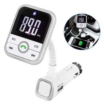 

50Pcs/Lot Automotive Bluetooth Hands-free Bluetooth MP3 Player FM Transmitter with USB Car Charger BT67